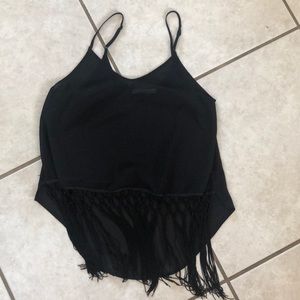 Sheer black top